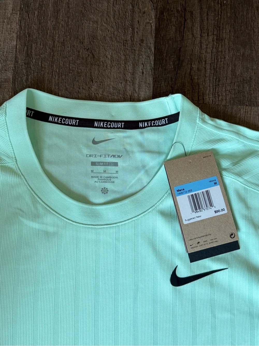 Nike Court Slam Dri-Fit ADV Tennis Shirt. - Size M Men.